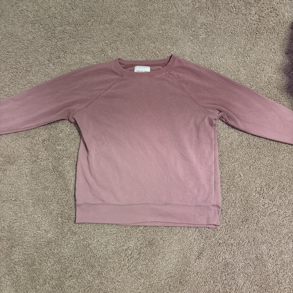 Soft pink crewneck sweatshirt